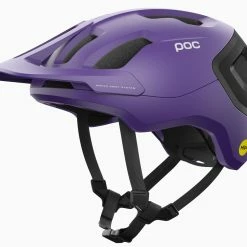 POC Axion Race MIPS MTB-Fahrradhelm-Helm - Sapphire Purple/Uranium Black Metallic/Matt
