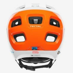 POC Tectal Race Spin NFC Mountainbike-Helm - Hydrogen White/Fluorescent Orange AVIP -Fahrradhelme mit Beleuchtung Verkäufe Poc Tectal RaceSpin NFC 8043 Hydrogen White Fluorescent Orange AVIP 3