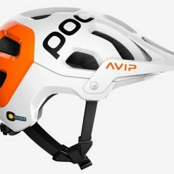 POC Tectal Race Spin NFC Mountainbike-Helm - Hydrogen White/Fluorescent Orange AVIP -Fahrradhelme mit Beleuchtung Verkäufe Poc Tectal RaceSpin NFC 8043 Hydrogen White Fluorescent Orange AVIP 4