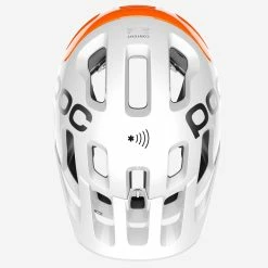 POC Tectal Race Spin NFC Mountainbike-Helm - Hydrogen White/Fluorescent Orange AVIP -Fahrradhelme mit Beleuchtung Verkäufe Poc Tectal RaceSpin NFC 8043 Hydrogen White Fluorescent Orange AVIP 5
