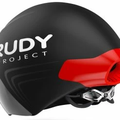 Rudy Project The Wing Triathlon/Timetrail Helmet - Black Matte -Fahrradhelme mit Beleuchtung Verkäufe Rudy Project Aero Triathlon Helmet Helm The wing black red hl730010 4