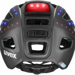Uvex Finale 2.0 Light Fahrradhelm-black-silver Mat -Fahrradhelme mit Beleuchtung Verkäufe S41004302 uvex finale light 2 0 Fahrradhelm mit LED Licht Sensor black mat 4