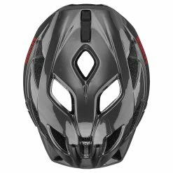 Uvex Active Fahrradhelm - Anthracite Red -Fahrradhelme mit Beleuchtung Verkäufe uvex active anthracite red shiny S4104310215 5