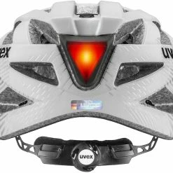 Uvex City I-vo Fahrradhelm - White Black Mat -Fahrradhelme mit Beleuchtung Verkäufe uvex city i vo white black mat Fahrradhelm mit Ruecklicht 4