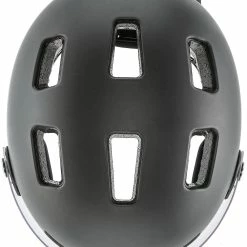 Uvex Rush Visor Visier Fahrradhelm - Dark Silver Mat -Fahrradhelme mit Beleuchtung Verkäufe uvex rush visor Visier Fahrradhelm mit Ruecklicht dark silver mat 7