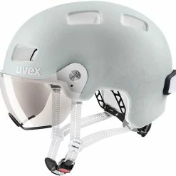 Uvex Rush Visor Visier Fahrradhelm - Papyrus Grey Mat