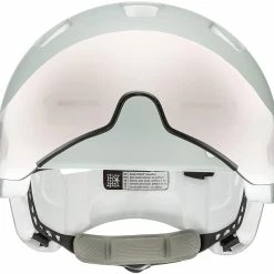 Uvex Rush Visor Visier Fahrradhelm - Papyrus Grey Mat -Fahrradhelme mit Beleuchtung Verkäufe uvex rush visor Visier Fahrradhelm mit Ruecklicht papyrus grey mat 2a